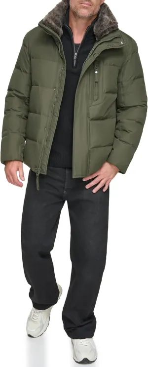 Andrew Marc Men's Mid-Length Puffer Jacket