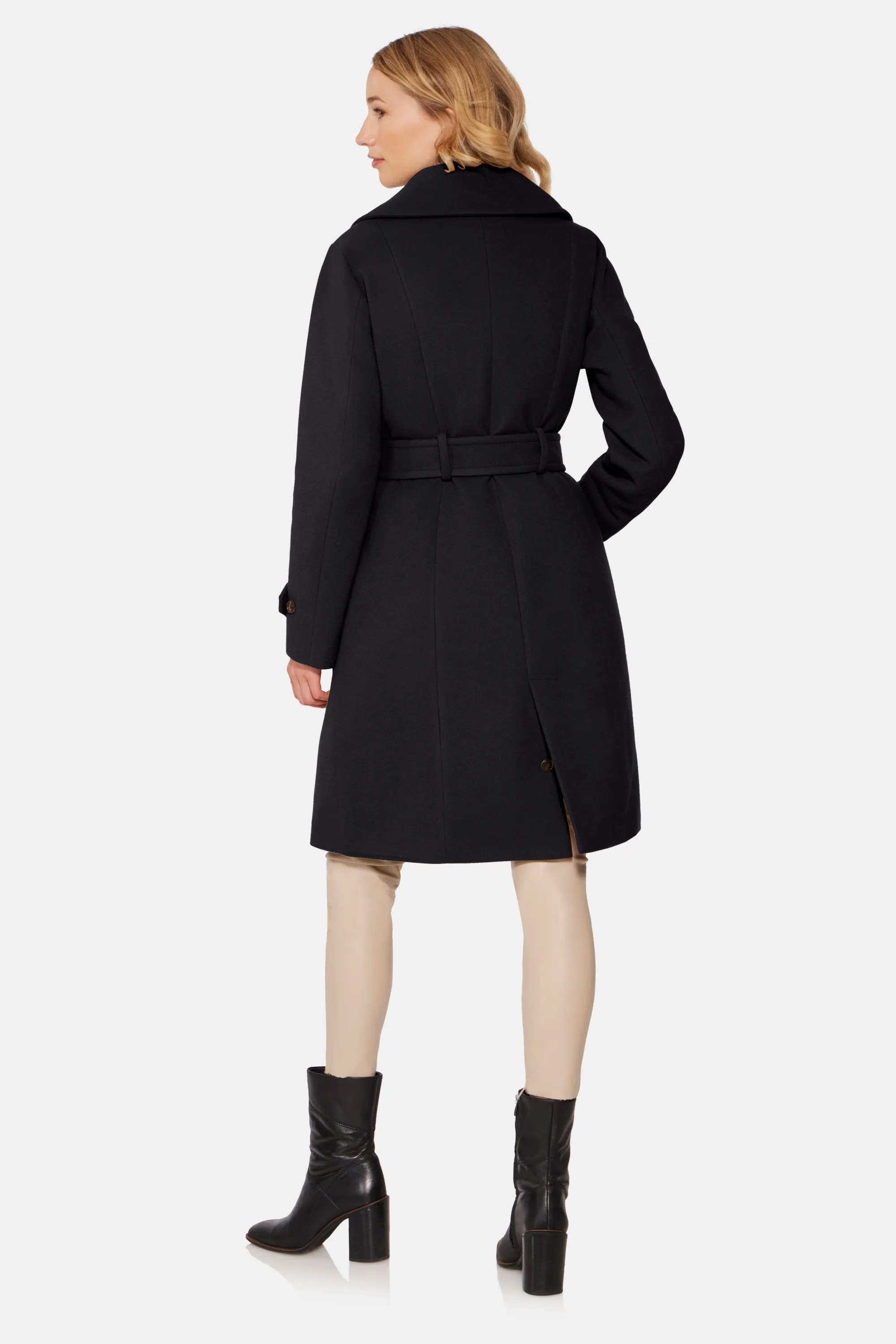 Double Breasted Coat, Black