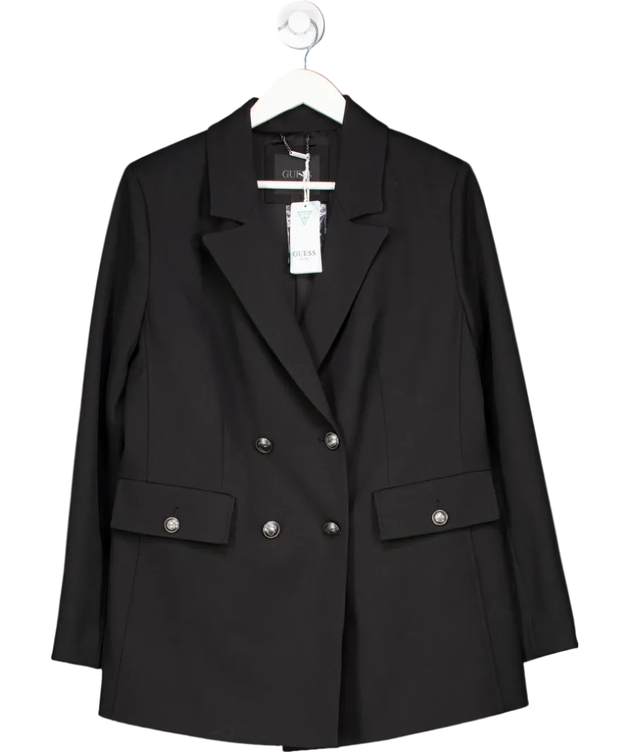Guess Black Tailored Double Breasted UK M
