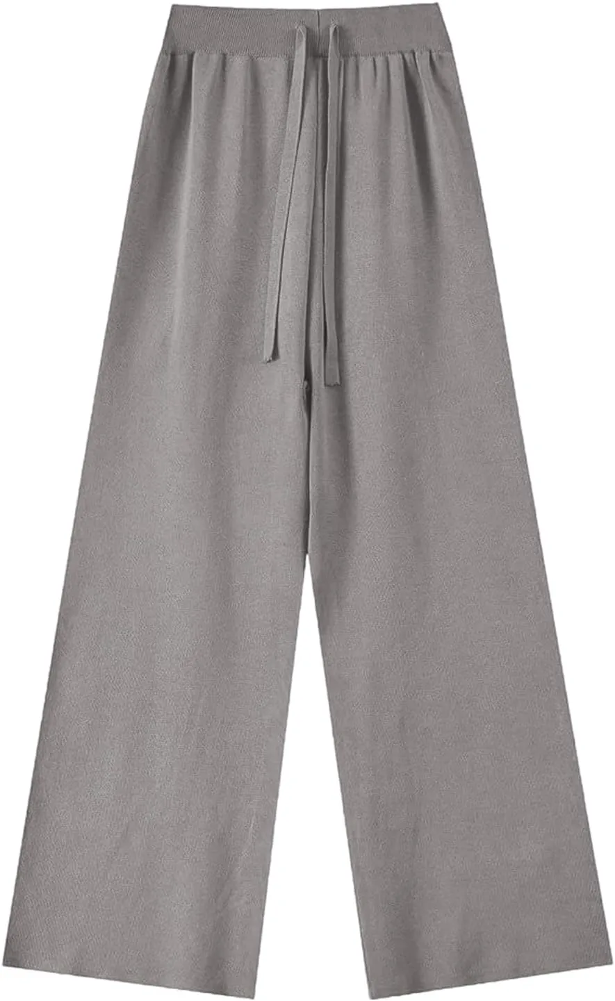 Knitted Poncho Pants Set Cozy Turtleneck Loungewear Outfit Wide Leg Pants Women Rust Toned Autumnal Chic