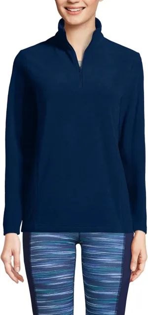 Lands' End Women's Anyweather Fleece Quarter Zip Pullover