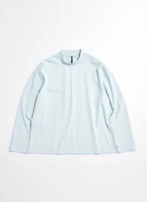 Mercerised Cotton Mock Neck Tee