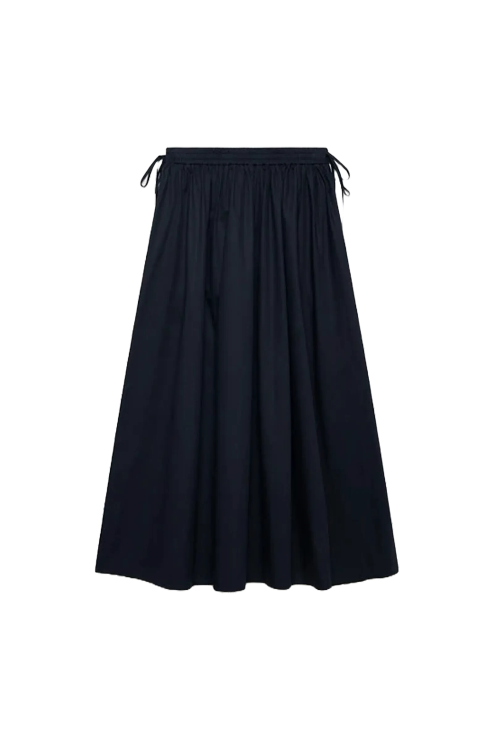 Navy Cotton Maxi Skirt