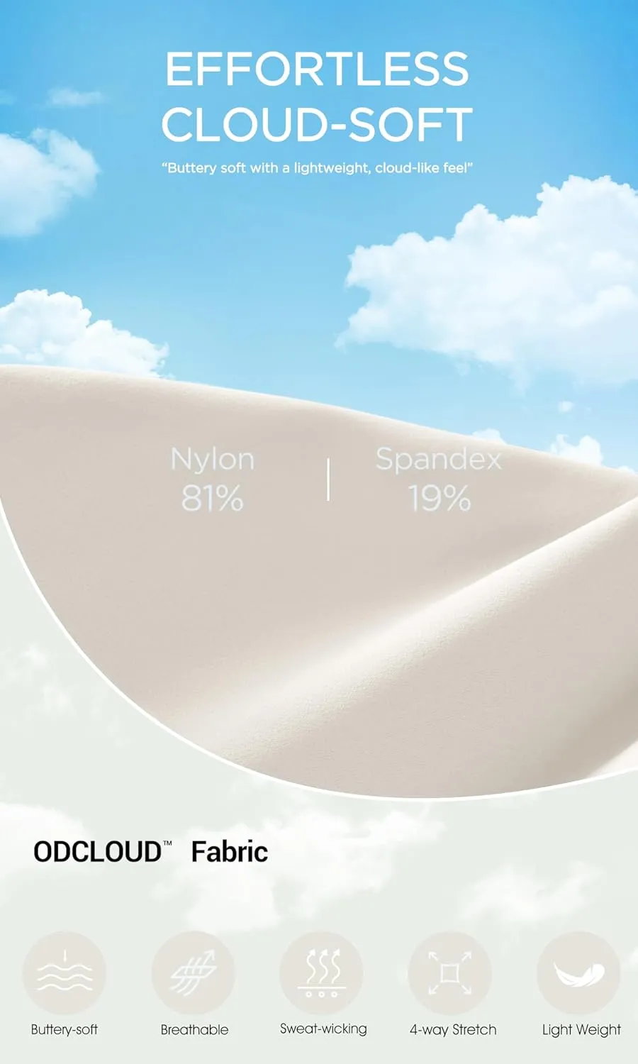 ODODOS Women's Cloud Feeling Athletic Jacket Full Zip Mock Neck Long Sleeve Lightweight Workout Cropped Top