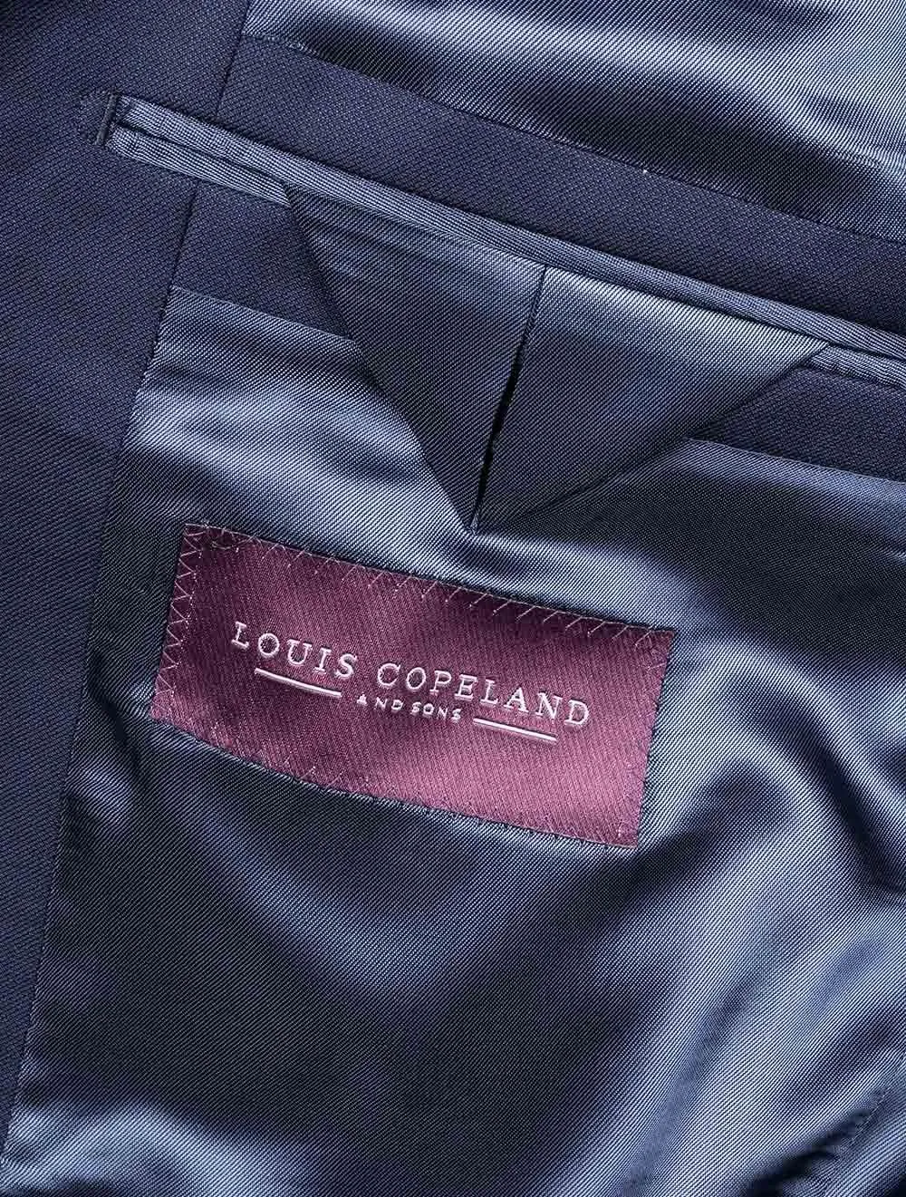 Plain Navy Classic Fit Suit Blue