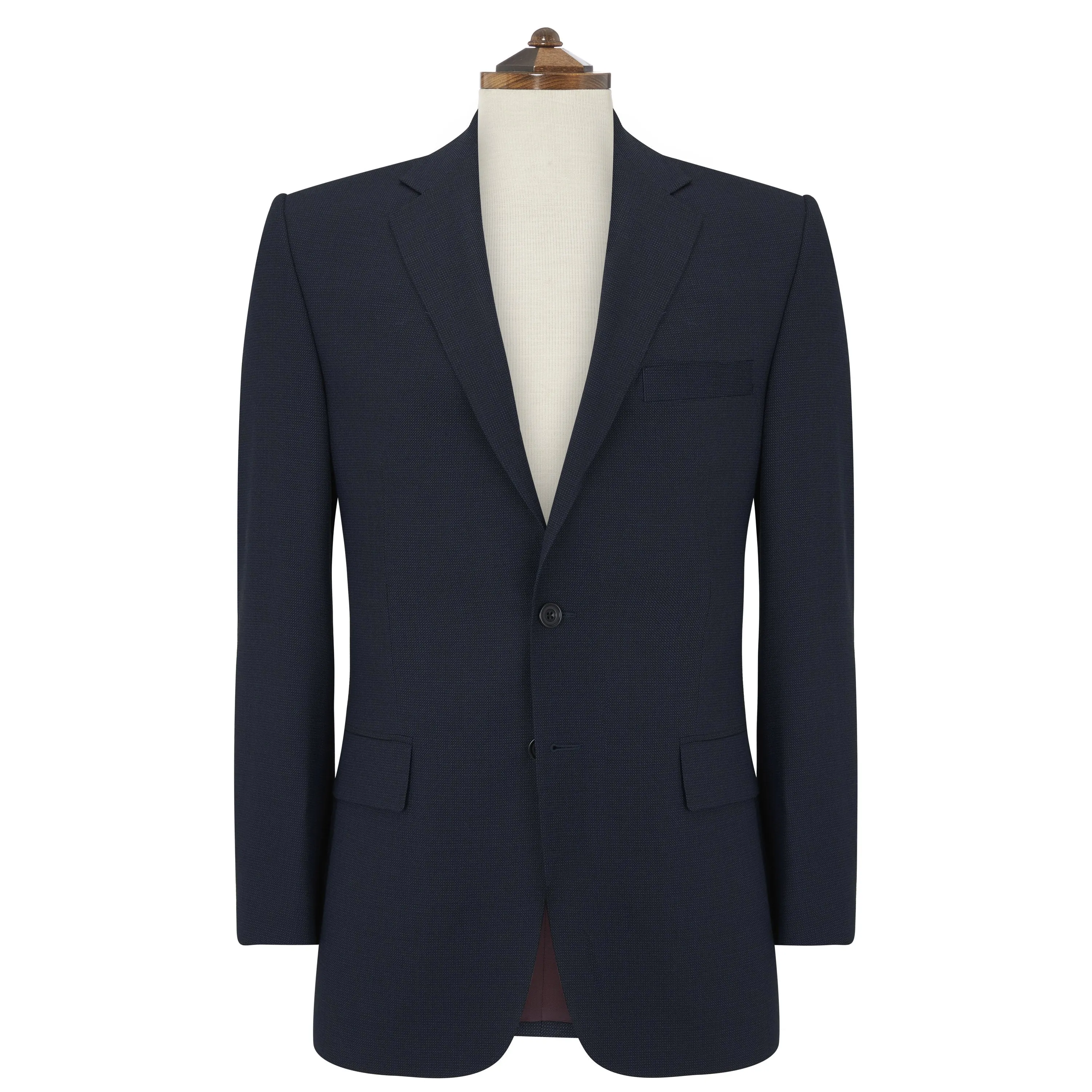Richmond Navy Twisted Birdseye Suit