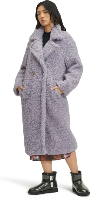 UGG Women's Gertrude Long Teddy Coat