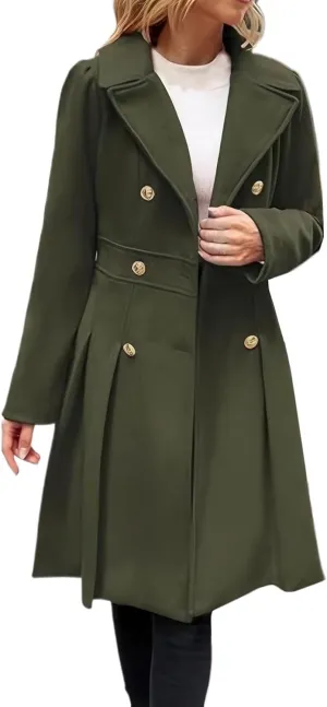 Womens Fall Fashion 2024 Open Front Coatigan Sweater Long Sleeve Casual Knit Lapel Cardigan Coat with Pockets