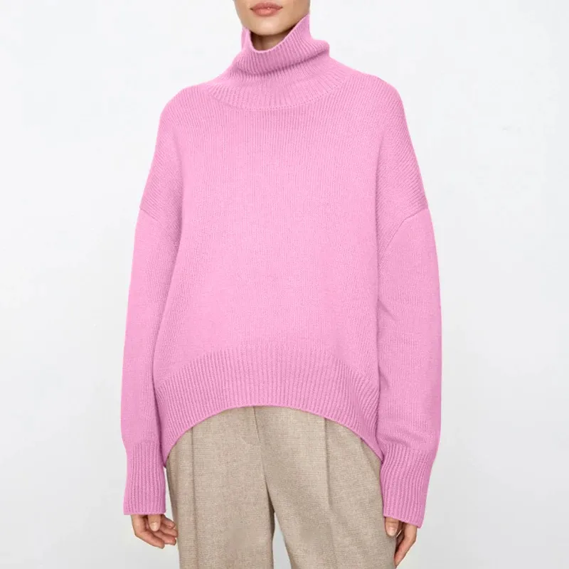 Women's Soft Knitted Turtleneck Jumper | Ideal for Autumn/Winter