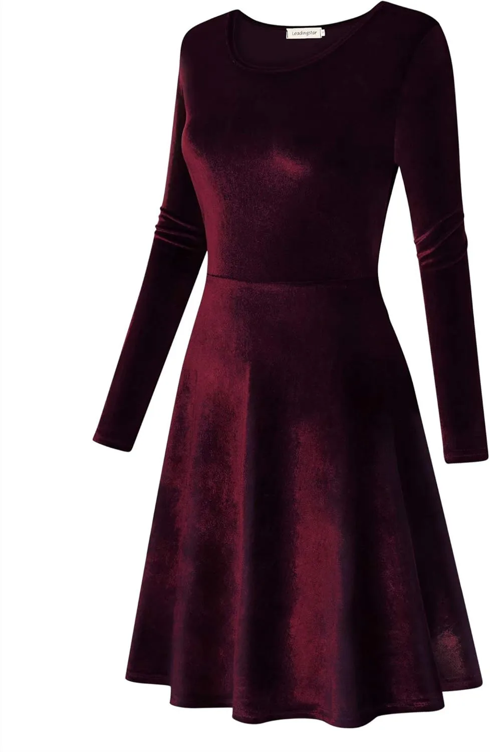 Women's Velvet Cocktail Party Mini Dress
